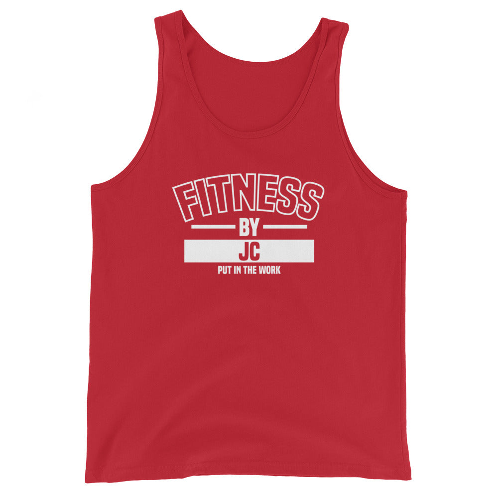 Fitness by JC Unisex Tank Top(white font)