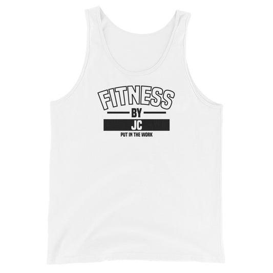 Fitness by JC Unisex Tank Top(black font)
